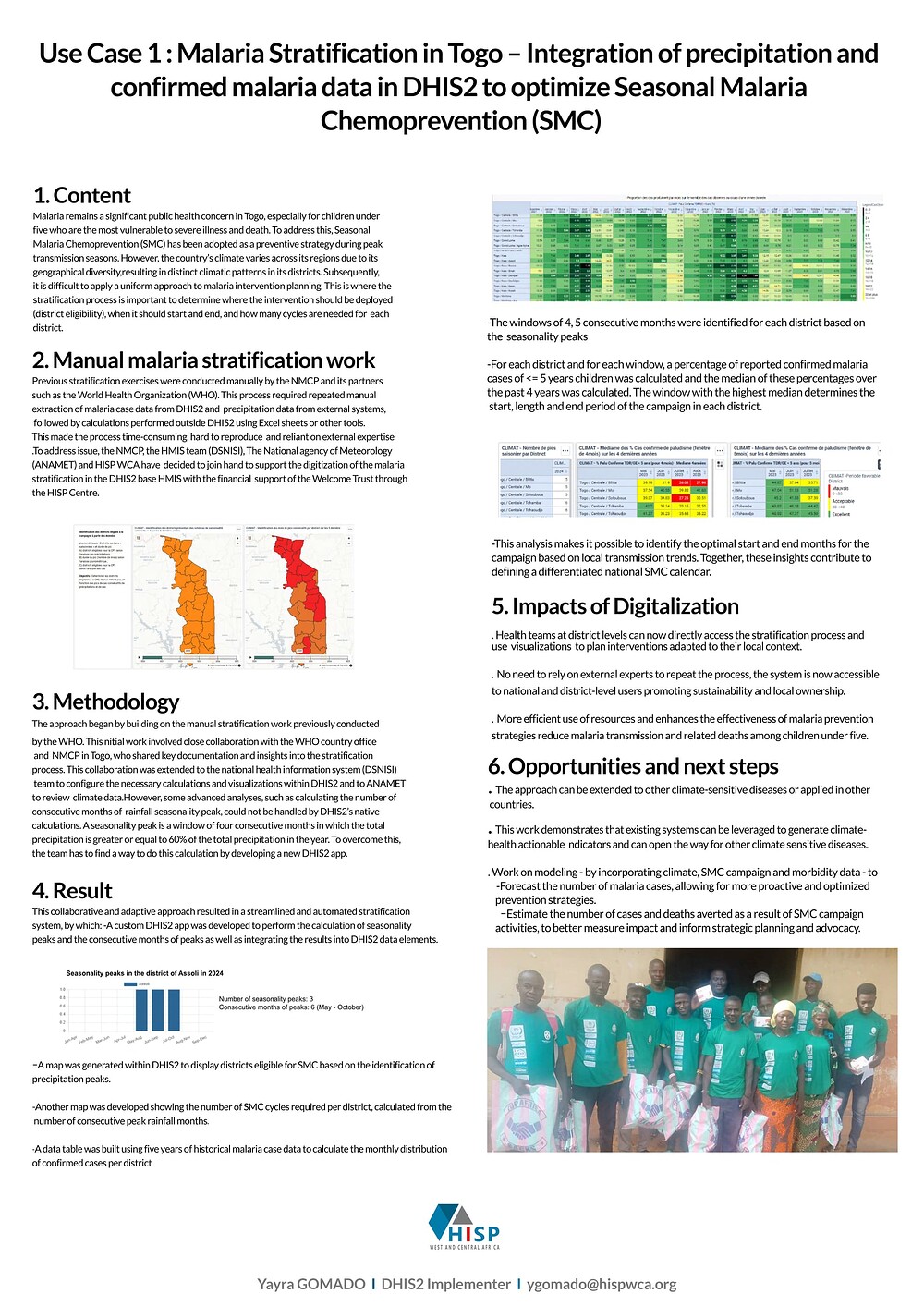 Malaria Stratification in Togo–Integration of precipitation and confirmed malaria data in DHIS2 to optimize Seasonal Malaria Chemoprevention (SMC)
