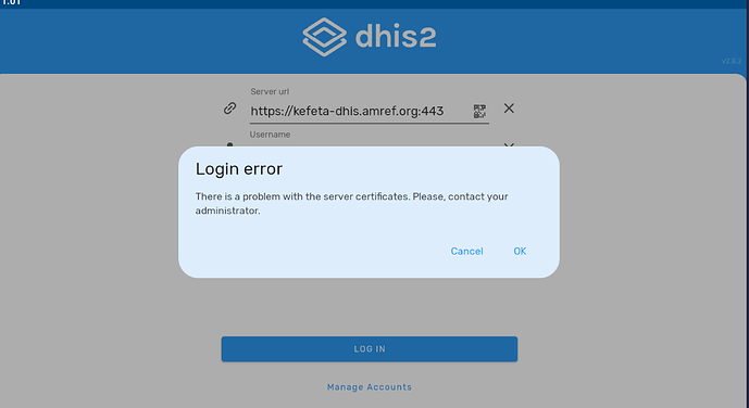 dhis2 error 2
