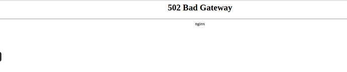 502 badgateway