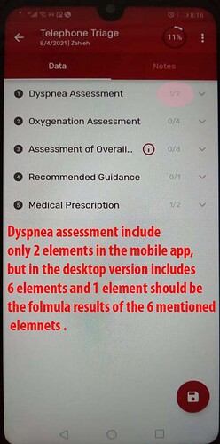 mobapp Dyspnea assessment