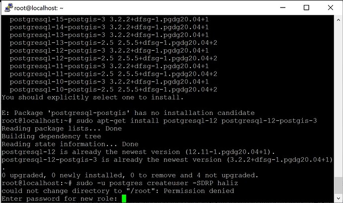 problem installing postgresql on ubuntu