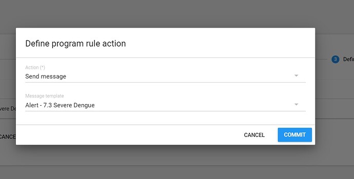Define program action