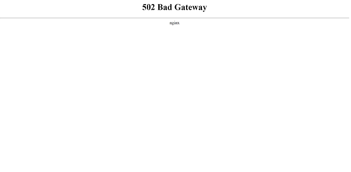 Bad Gateway_DHIS2 CUAMM